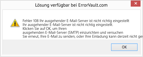 Fix Ihr ausgehender E-Mail-Server ist nicht richtig eingestellt (Error Fehler 108)