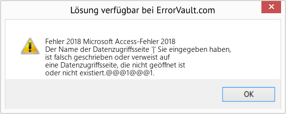 Download Error <?php echo $number; ?> (Microsoft Access-Fehler 2018) Repair Tool Fix Microsoft Access-Fehler 2018 (Error Fehler 2018)