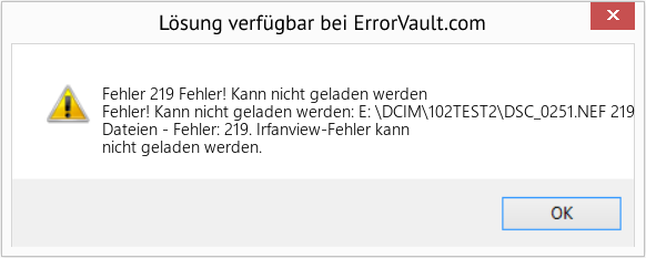 Download Error <?php echo $number; ?> (Fehler! Kann nicht geladen werden) Repair Tool Fix Fehler! Kann nicht geladen werden (Error Fehler 219)