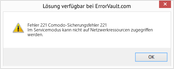 Download Error <?php echo $number; ?> (Comodo-Sicherungsfehler 221) Repair Tool Fix Comodo-Sicherungsfehler 221 (Error Fehler 221)