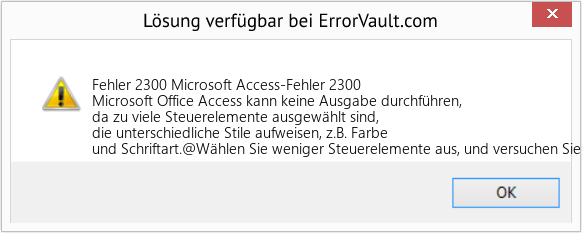 Download Error <?php echo $number; ?> (Microsoft Access-Fehler 2300) Repair Tool Fix Microsoft Access-Fehler 2300 (Error Fehler 2300)