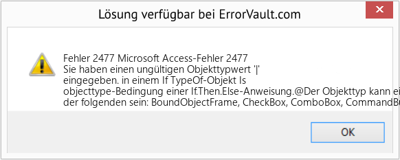 Download Error <?php echo $number; ?> (Microsoft Access-Fehler 2477) Repair Tool Fix Microsoft Access-Fehler 2477 (Error Fehler 2477)