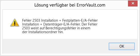 Download Error <?php echo $number; ?> (Installation + Festplatten-E/A-Fehler) Repair Tool Fix Installation + Festplatten-E/A-Fehler (Error Fehler 2503)