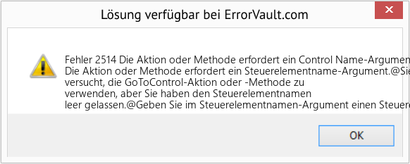 Download Error <?php echo $number; ?> (Die Aktion oder Methode erfordert ein Control Name-Argument) Repair Tool Fix Die Aktion oder Methode erfordert ein Control Name-Argument (Error Fehler 2514)