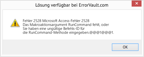 Fix Microsoft Access-Fehler 2528 (Error Fehler 2528)