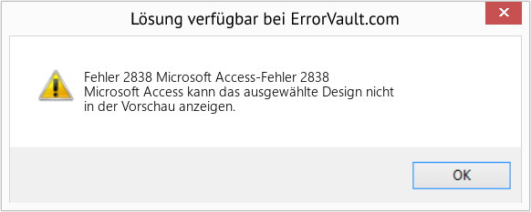 Download Error <?php echo $number; ?> (Microsoft Access-Fehler 2838) Repair Tool Fix Microsoft Access-Fehler 2838 (Error Fehler 2838)