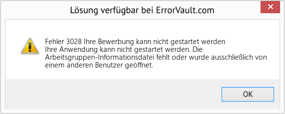 Download Error <?php echo $number; ?> (Ihre Bewerbung kann nicht gestartet werden) Repair Tool Fix Ihre Bewerbung kann nicht gestartet werden (Error Fehler 3028)