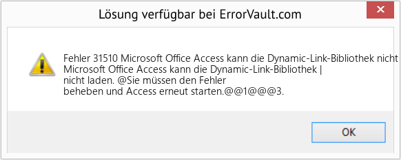 Download Error <?php echo $number; ?> (Microsoft Office Access kann die Dynamic-Link-Bibliothek nicht laden |) Repair Tool Fix Microsoft Office Access kann die Dynamic-Link-Bibliothek nicht laden | (Error Fehler 31510)