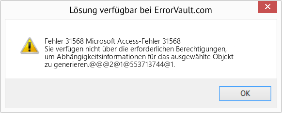Download Error <?php echo $number; ?> (Microsoft Access-Fehler 31568) Repair Tool Fix Microsoft Access-Fehler 31568 (Error Fehler 31568)