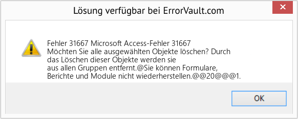 Download Error <?php echo $number; ?> (Microsoft Access-Fehler 31667) Repair Tool Fix Microsoft Access-Fehler 31667 (Error Fehler 31667)