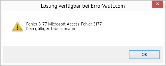 Download Error <?php echo $number; ?> (Microsoft Access-Fehler 3177) Repair Tool Fix Microsoft Access-Fehler 3177 (Error Fehler 3177)