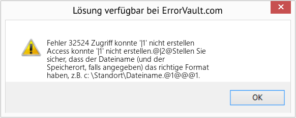 Download Error <?php echo $number; ?> (Zugriff konnte '|1' nicht erstellen) Repair Tool Fix Zugriff konnte '|1' nicht erstellen (Error Fehler 32524)