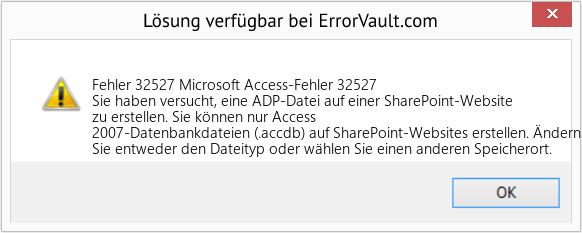 Download Error <?php echo $number; ?> (Microsoft Access-Fehler 32527) Repair Tool Fix Microsoft Access-Fehler 32527 (Error Fehler 32527)