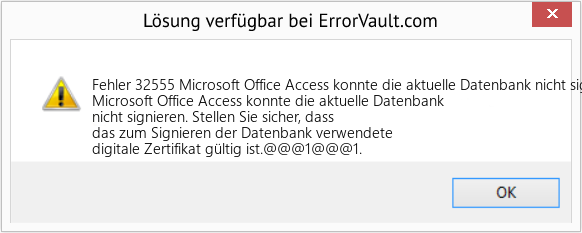 Download Error <?php echo $number; ?> (Microsoft Office Access konnte die aktuelle Datenbank nicht signieren) Repair Tool Fix Microsoft Office Access konnte die aktuelle Datenbank nicht signieren (Error Fehler 32555)