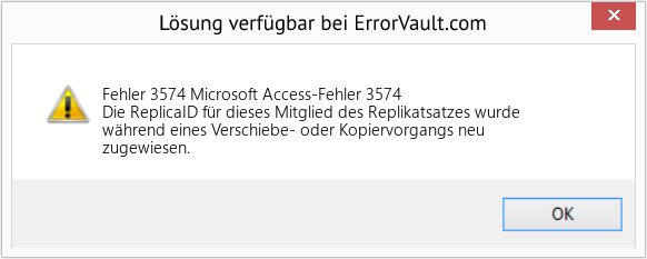 Fix Microsoft Access-Fehler 3574 (Error Fehler 3574)