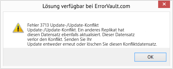 Fix Update-/Update-Konflikt (Error Fehler 3713)