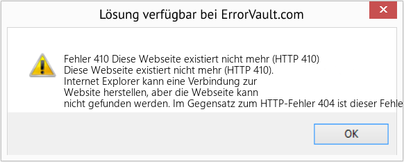 Fix Diese Webseite existiert nicht mehr (HTTP 410) (Error Fehler 410)