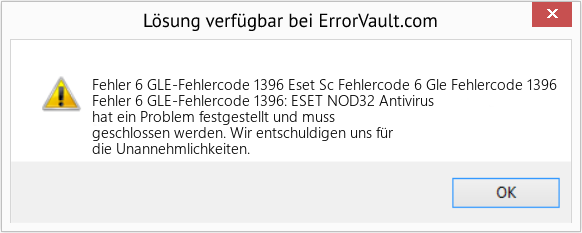 Download Error <?php echo $number; ?> (Eset Sc Fehlercode 6 Gle Fehlercode 1396) Repair Tool Fix Eset Sc Fehlercode 6 Gle Fehlercode 1396 (Error Fehler 6 GLE-Fehlercode 1396)