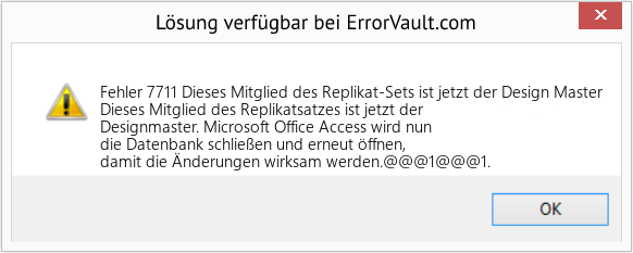 Fix Dieses Mitglied des Replikat-Sets ist jetzt der Design Master (Error Fehler 7711)