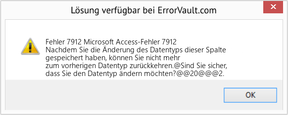 Download Error <?php echo $number; ?> (Microsoft Access-Fehler 7912) Repair Tool Fix Microsoft Access-Fehler 7912 (Error Fehler 7912)