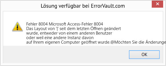 Download Error <?php echo $number; ?> (Microsoft Access-Fehler 8004) Repair Tool Fix Microsoft Access-Fehler 8004 (Error Fehler 8004)