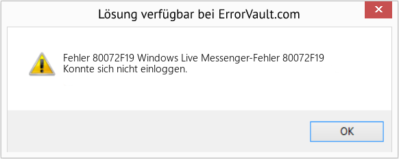 Download Error <?php echo $number; ?> (Windows Live Messenger-Fehler 80072F19) Repair Tool Fix Windows Live Messenger-Fehler 80072F19 (Error Fehler 80072F19)