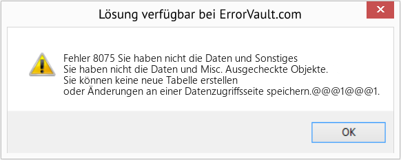Download Error <?php echo $number; ?> (Sie haben nicht die Daten und Sonstiges) Repair Tool Fix Sie haben nicht die Daten und Sonstiges (Error Fehler 8075)