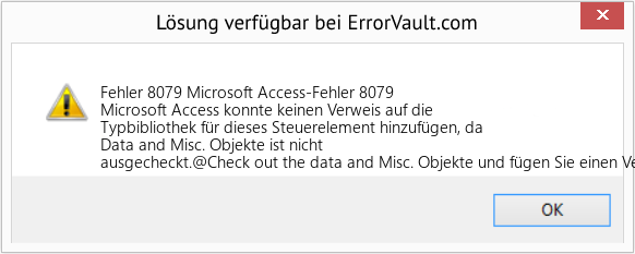 Download Error <?php echo $number; ?> (Microsoft Access-Fehler 8079) Repair Tool Fix Microsoft Access-Fehler 8079 (Error Fehler 8079)
