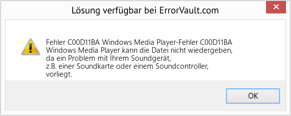 Download Error <?php echo $number; ?> (Windows Media Player-Fehler C00D11BA) Repair Tool Fix Windows Media Player-Fehler C00D11BA (Error Fehler C00D11BA)
