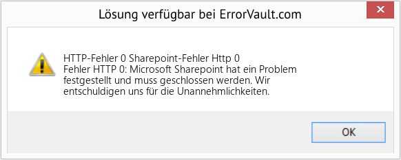Fix Sharepoint-Fehler Http 0 (Error HTTP-Fehler 0)
