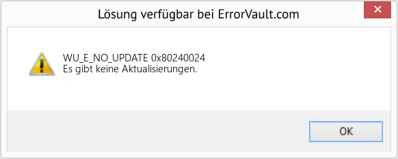 Fix 0x80240024 (Error WU_E_NO_UPDATE)