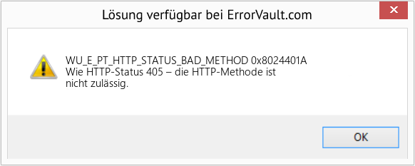 Fix 0x8024401A (Error WU_E_PT_HTTP_STATUS_BAD_METHOD)
