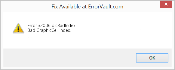 Fix picBadIndex (Error Error 32006)