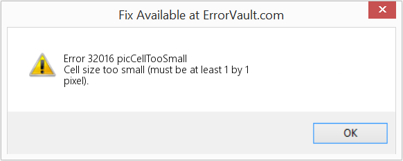 Fix picCellTooSmall (Error Error 32016)
