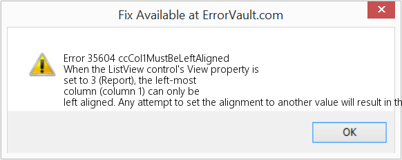 Fix ccCol1MustBeLeftAligned (Error Error 35604)