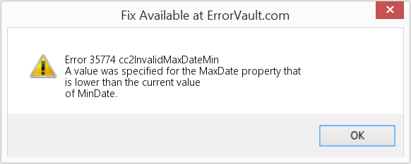 Fix cc2InvalidMaxDateMin (Error Error 35774)