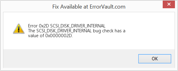 Fix SCSI_DISK_DRIVER_INTERNAL (Error Error 0x2D)