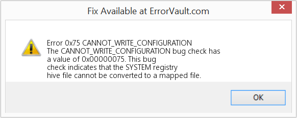 Fix CANNOT_WRITE_CONFIGURATION (Error Error 0x75)
