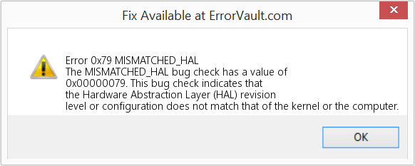 Fix MISMATCHED_HAL (Error Error 0x79)