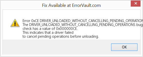 Fix DRIVER_UNLOADED_WITHOUT_CANCELLING_PENDING_OPERATIONS (Error Error 0xCE)