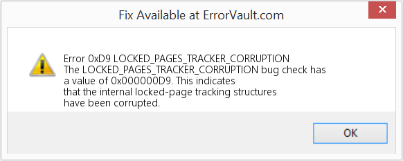 Fix LOCKED_PAGES_TRACKER_CORRUPTION (Error Error 0xD9)
