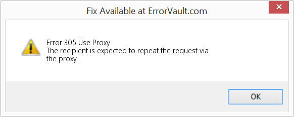 Fix Use Proxy (Error Error 305)