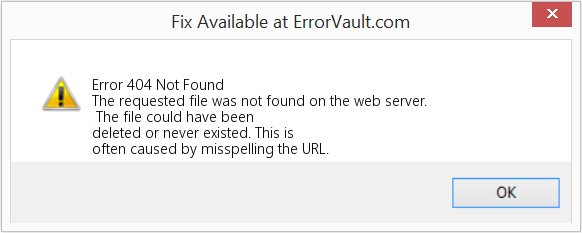 Fix Not Found (Error Error 404)
