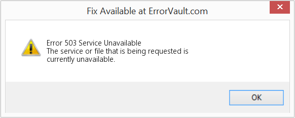Fix Service Unavailable (Error Error 503)