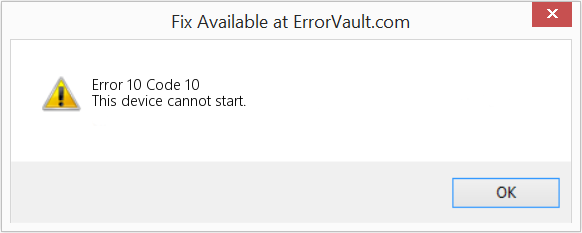 Fix Code 10 (Error Error 10)