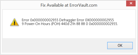 Fix Defraggler Error 0X000000002955 (Error Code 0x000000002955)