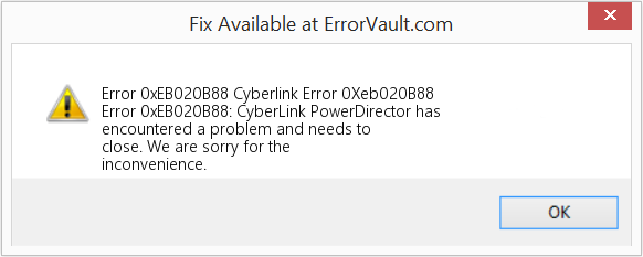 Fix Cyberlink Error 0Xeb020B88 (Error Code 0xEB020B88)