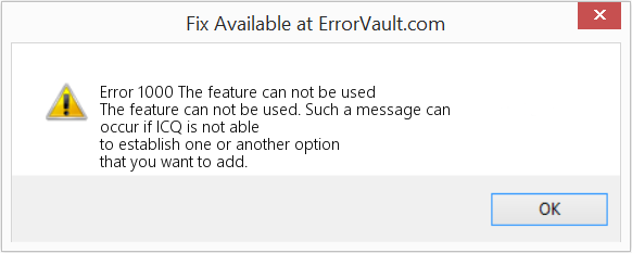 Fix The feature can not be used (Error Code 1000)