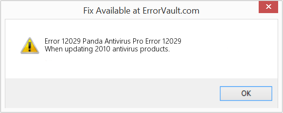Fix Panda Antivirus Pro Error 12029 (Error Code 12029)