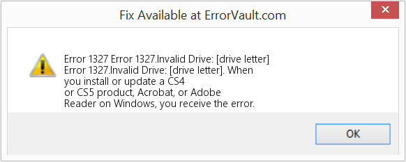 Fix Error 1327.Invalid Drive: [drive letter] (Error Code 1327)
